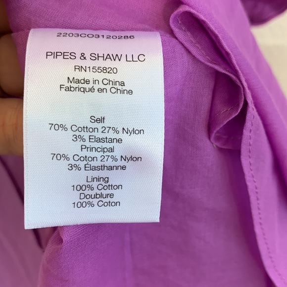 Veronica Beard Ruffle Beilla One-Shoulder Vivid Orchid Midi Dress sz 6 - Picture 10 of 10